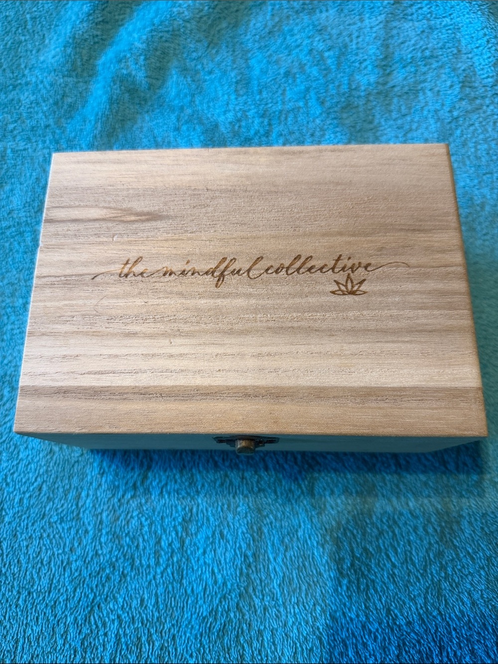 The Mindful Collective Wooden Keepsake Box - Natural Wood